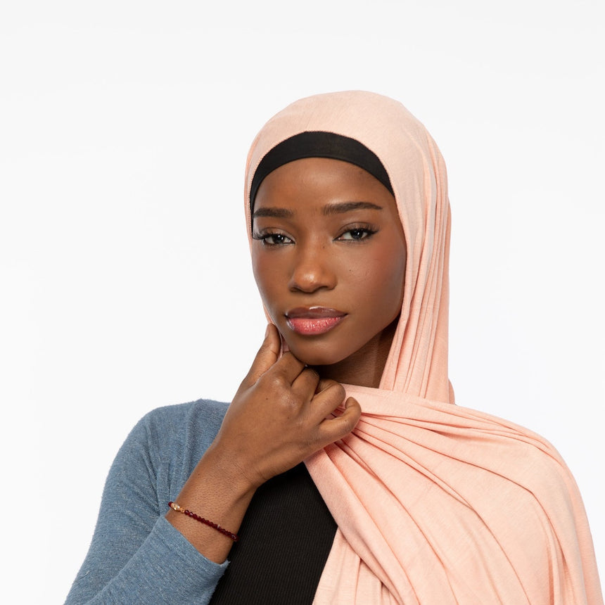 ' Jersey ' Maxi Hijab - Powder Pink