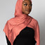 'Jersey ' Maxi Hijab - Coral Pink