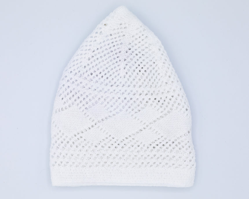 Crochet Kufi - Pure White