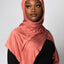 'Jersey ' Maxi Hijab - Coral Pink
