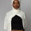 'Jersey ' Maxi Hijab - Milk Foam