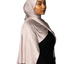 'Jersey ' Maxi Hijab - Nude Charcoal