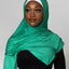 'Jersey ' Maxi Hijab - Shamrock Green