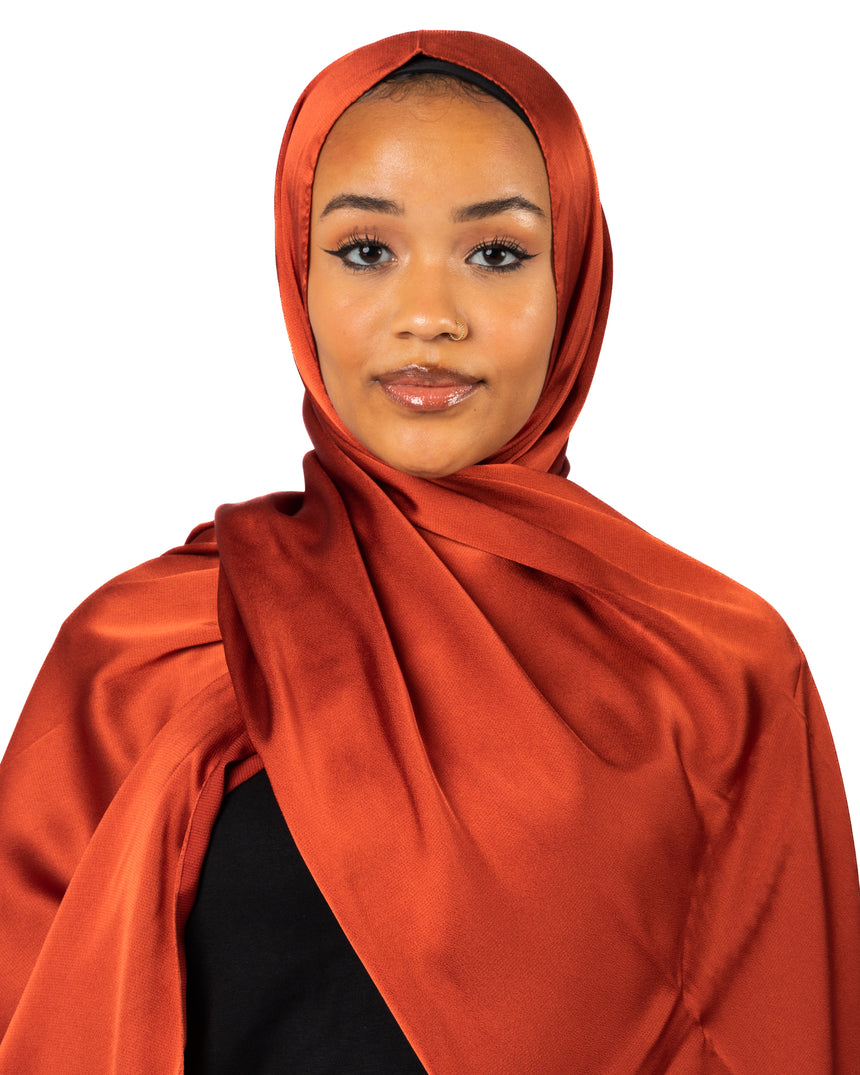 Premium Satin Hijab - Autumn