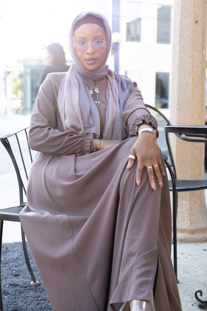 SIMPLY Abaya - Nude Lavender