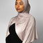 'Jersey ' Maxi Hijab - Nude Charcoal