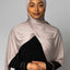 'Jersey ' Maxi Hijab - Nude Charcoal